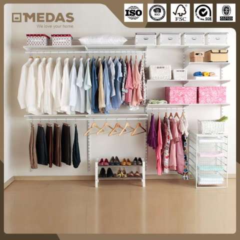 High Quality Diy Portable Closet Wardrobe Clothes Hanging Rail